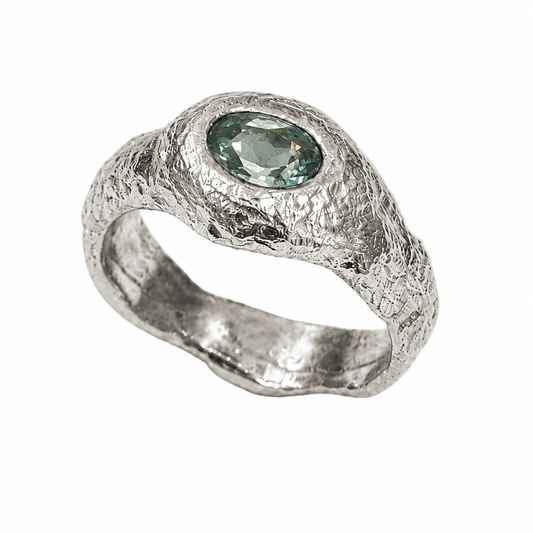 ANILLO PEPITA MOISSANITA