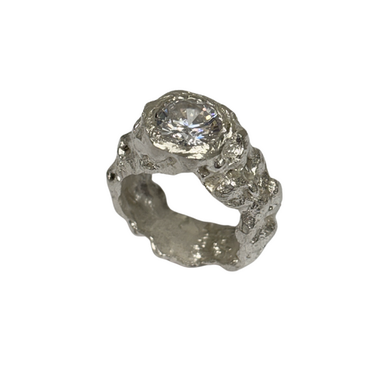 CROCO PLATA PIEDRA BLANCA