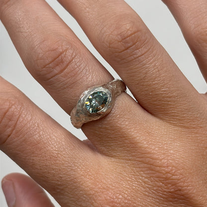 ANILLO PEPITA MOISSANITA