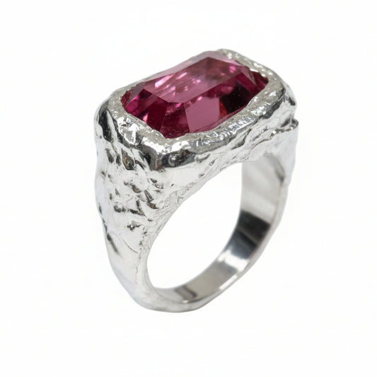 ANILLO PINK PLATA