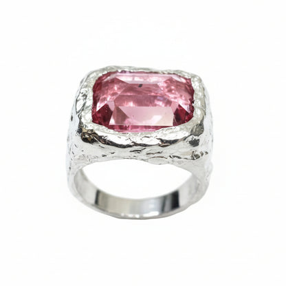ANILLO PINK PLATA