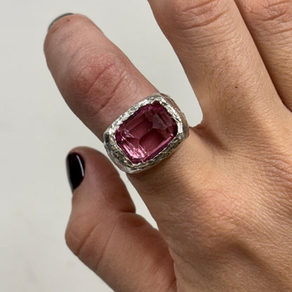 ANILLO PINK PLATA