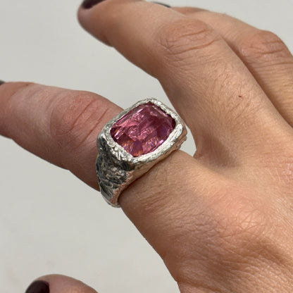 ANILLO PINK PLATA