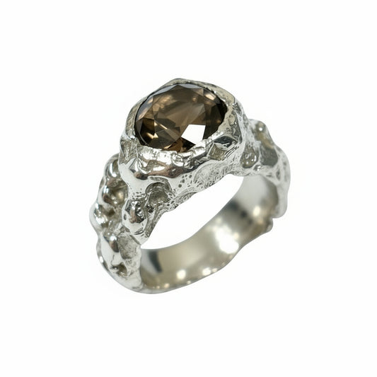 CROCO SILVER SMOKY QUARTZ