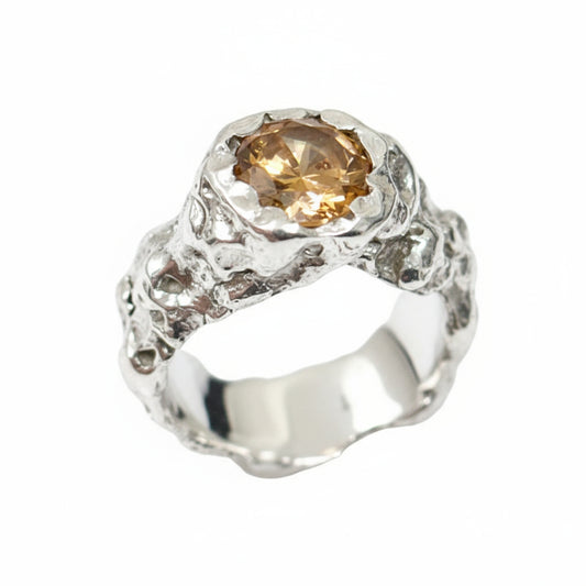 CROCO SILVER CHAMPAGNE STONE