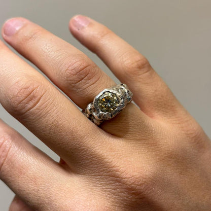 CROCO SILVER MOISANITE