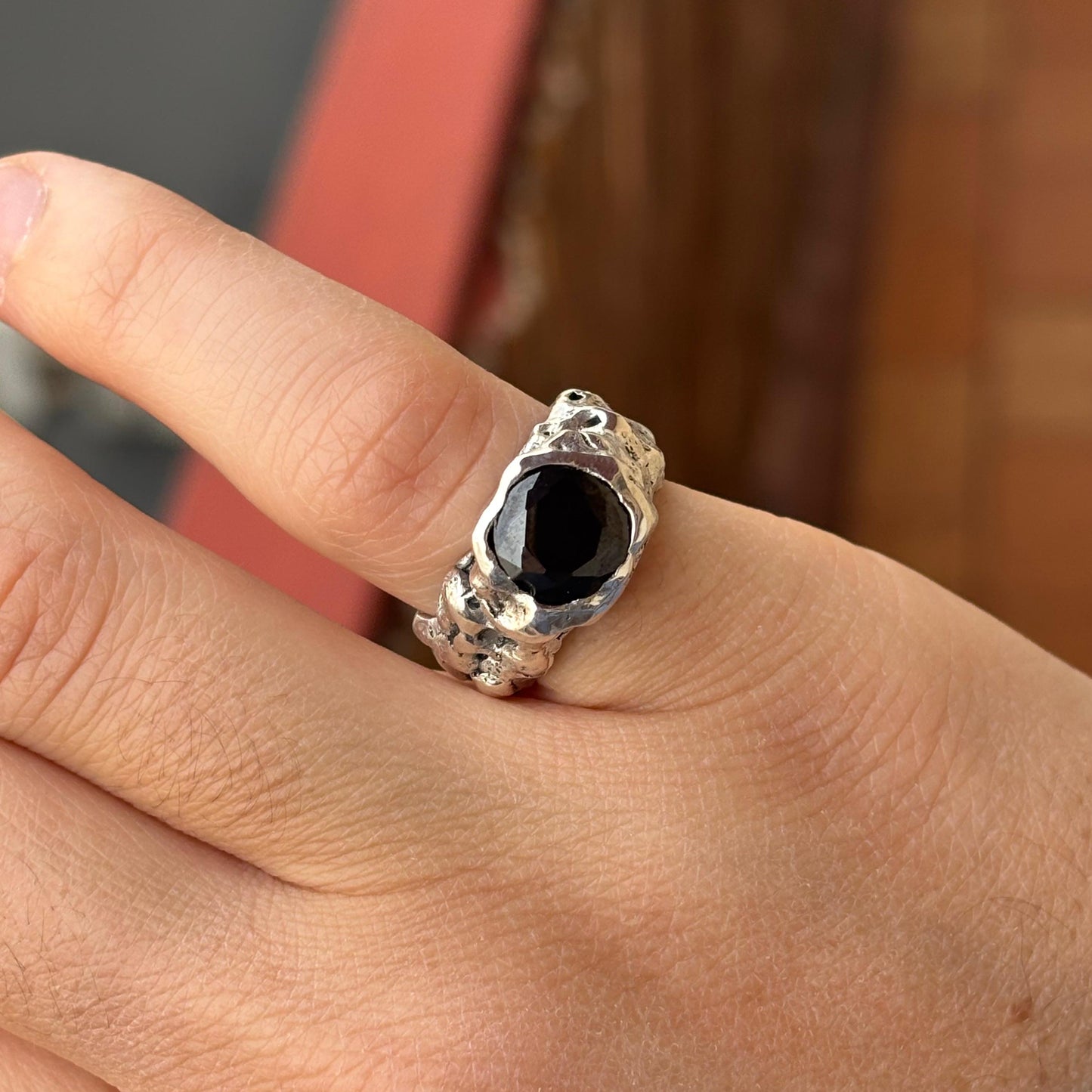 CROCO SILVER BLACK STONE