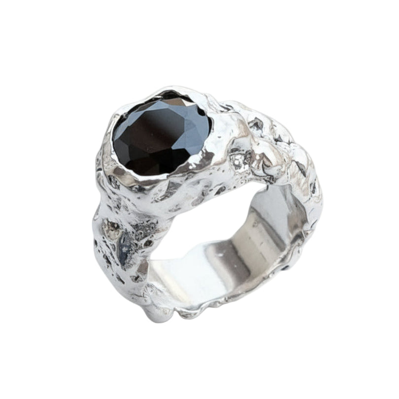 CROCO SILVER BLACK STONE